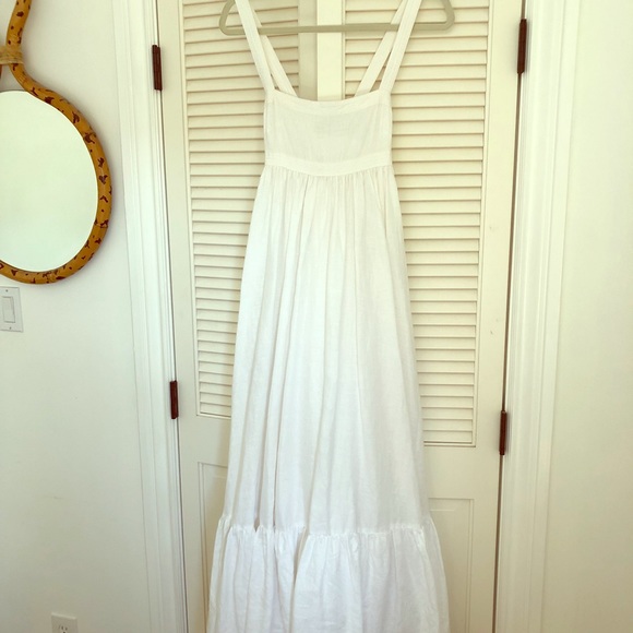 j crew white maxi dress